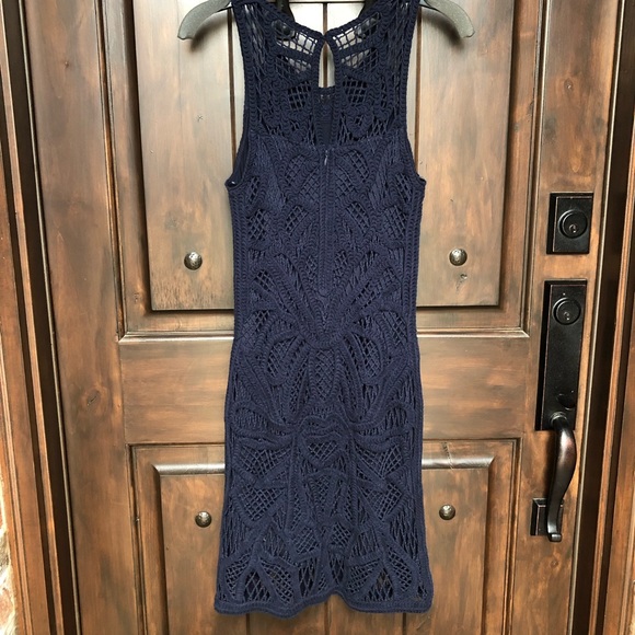 Brand 🆕 Blue Crochet Gianni Bini Dress - Picture 5 of 8